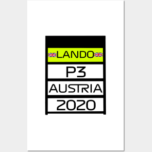 Lando Norris - P3 Austria 2020 Pit Board Posters and Art